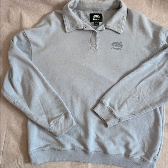 Roots Sweaters - Roots Light Blue Pullover Sweatshirt